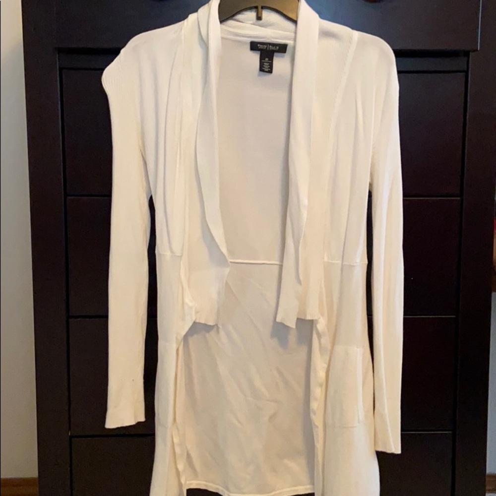 White House Black Market long sleeve open cardigan - Picture 2 of 7